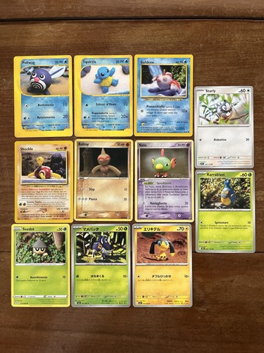 Lotto pokemon card ita - 11, eng